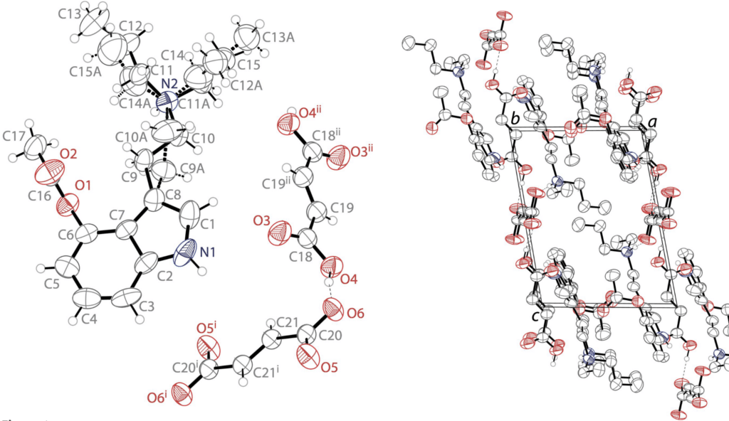 Bis4-acetoxy-N-ethyl-N-n-propyltryptammonium-fumarate–fumaric-acid.